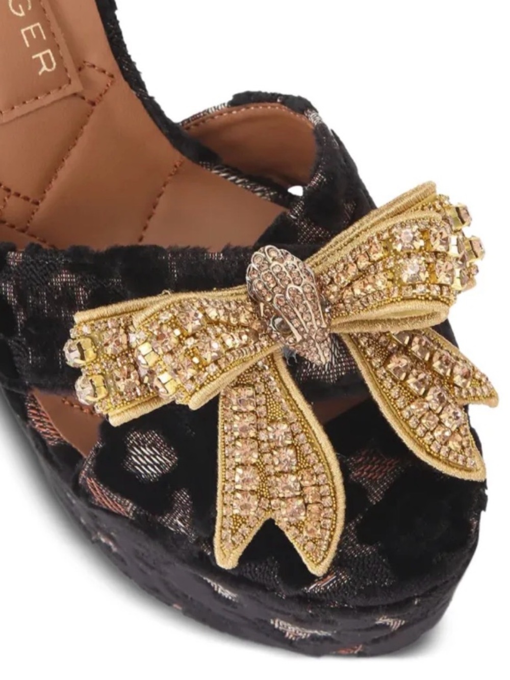 Kurt Geiger London Kensington Bow Platform Sandals BNWOB - Picture 7 of 12